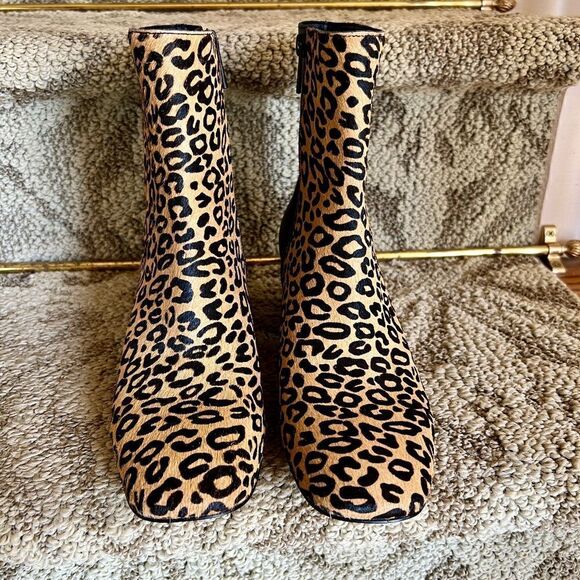 NWOB Women's Donald Pliner Cindee Leopard Cheetah Animal Print Boots Bootie Sz 8 - Picture 3 of 7
